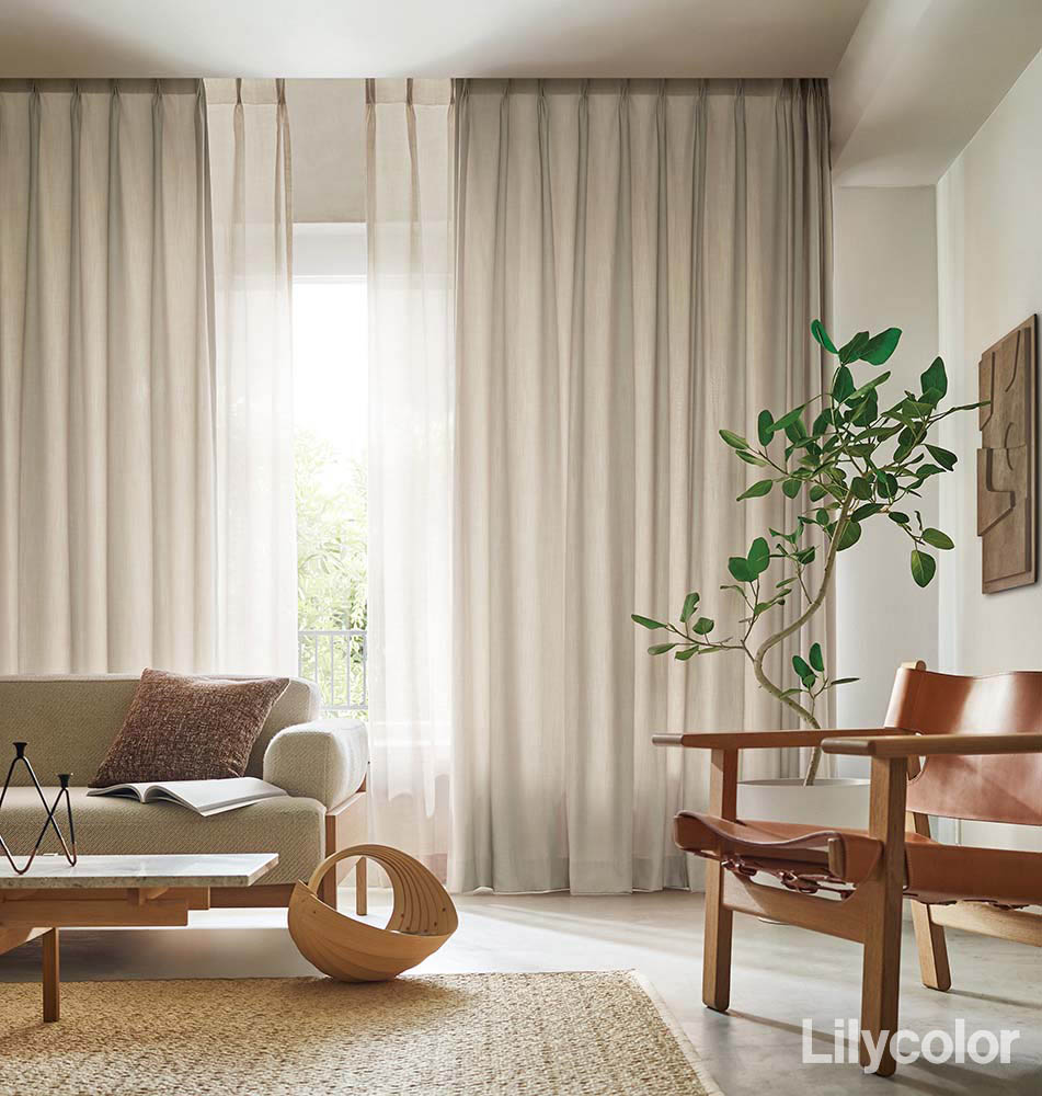 リビングのカーテン選び｜“昼はレース、夜はドレープ”で失敗しない